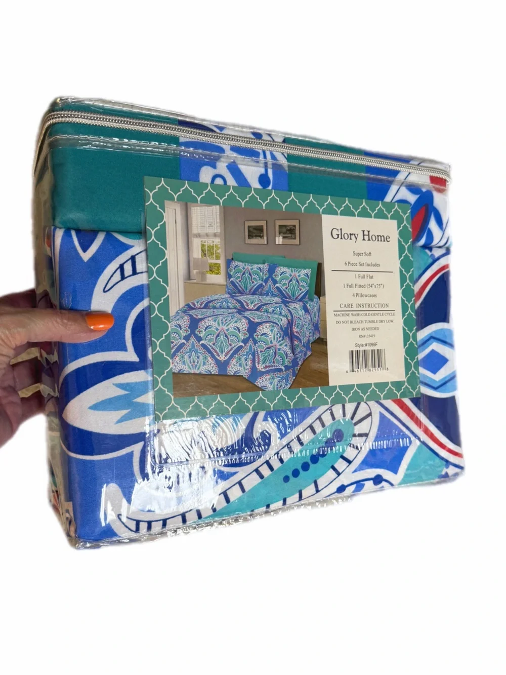 Glory Home 6 Piece Full bedding set style 1095